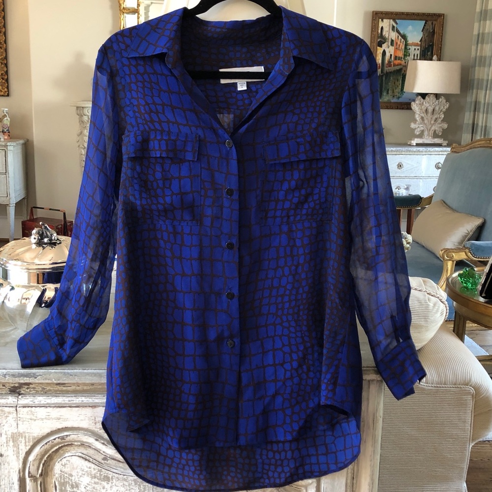 Gorgeous fifteen twenty silk top new size small